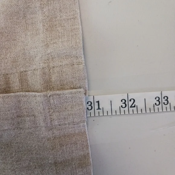 VINTAGE embroidered floral longline linen blend tunic blouse - Picture 7 of 7